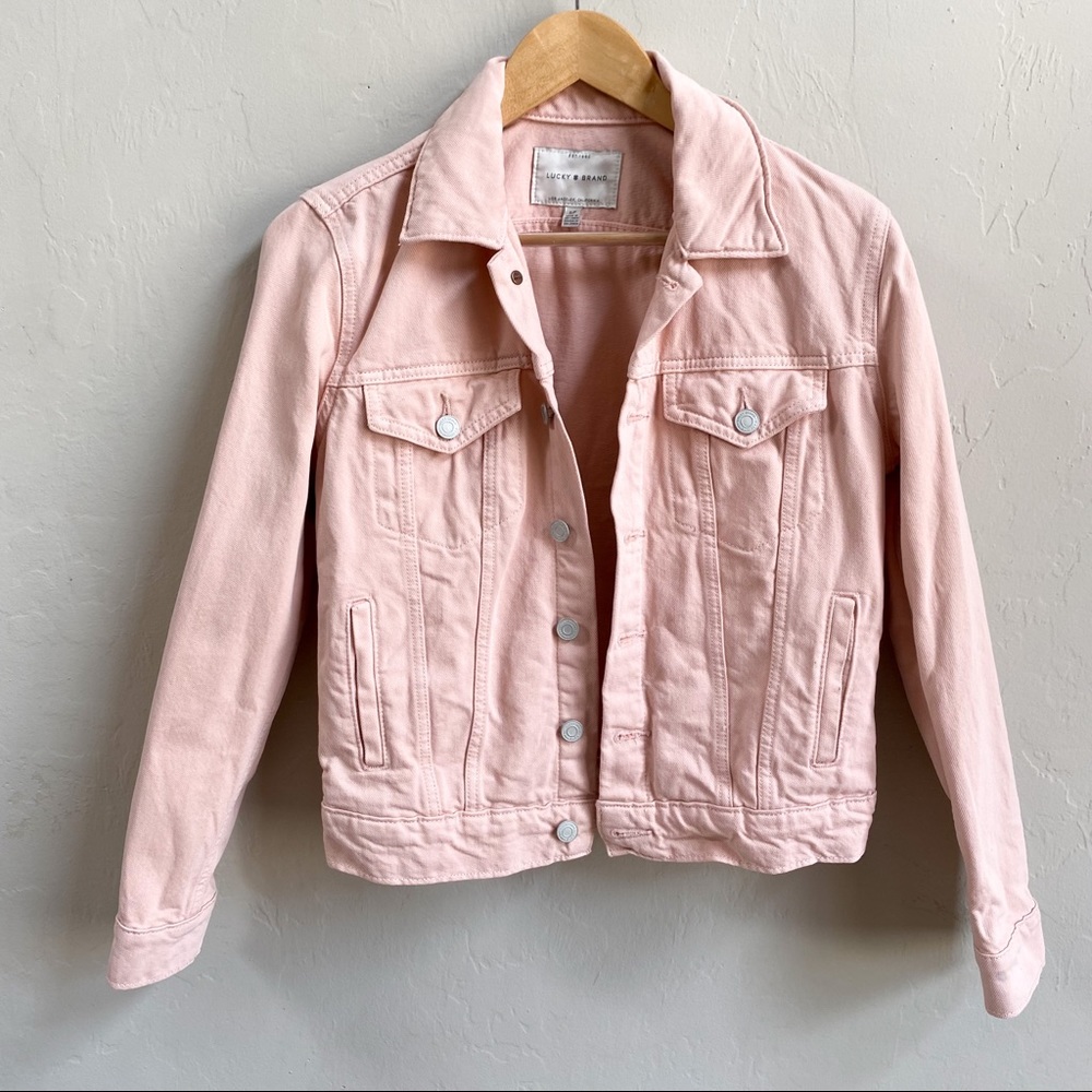 Lucky Brand Pink Tomboy Trucker Jacket